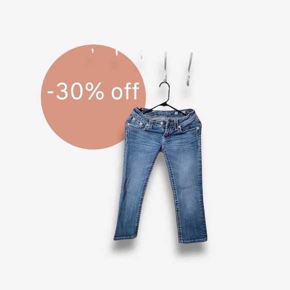 Miss me capri cross style jeans - Picture 2 of 5